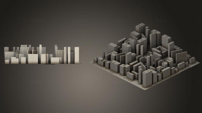 Geometrical panel (PGM_0280) 3D model for CNC machine